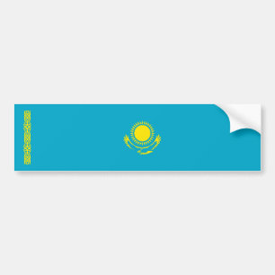 Flagge von Kasachstan Autoaufkleber