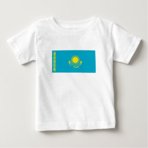Flagge von Kasachstan Baby T-shirt