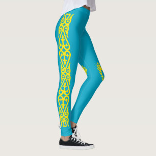 Flagge von Kasachstan Leggings