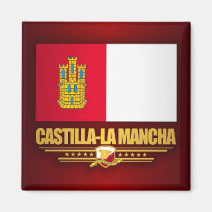 Flagge von Kastilien-La Mancha Magnet