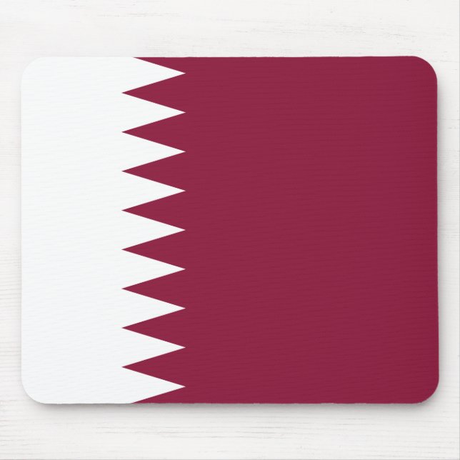 Flagge von Katar Mousepad (Vorne)