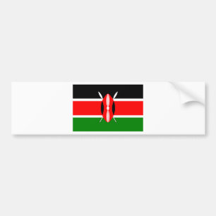 Flagge von Kenia Autoaufkleber