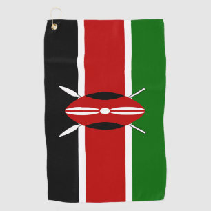 Flagge von Kenia Bendera ya Kenia Golfhandtuch