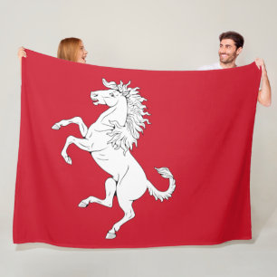 Flagge von Kent (Weißes Pferd) (Landkreis von Engl Fleecedecke