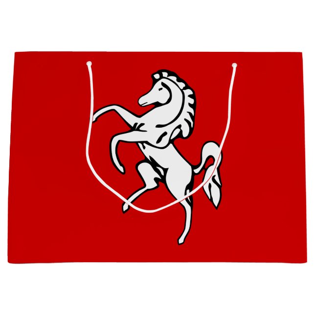 Flagge von Kent (Weißes Pferd) (Landkreis von Engl Große Geschenktüte (Vorderseite)