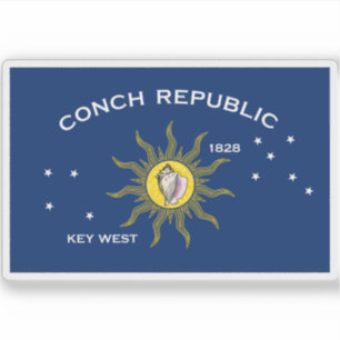 Flagge von Key West, Florida Aufkleber