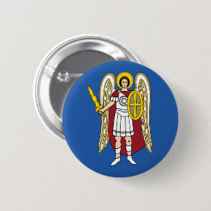 Flagge von Kiew Button