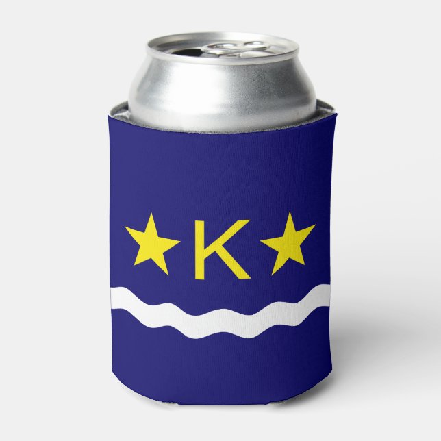 Flagge von Kinshasa, Kongo Can Cooler Dosenkühler (Kanne Vorderseite)