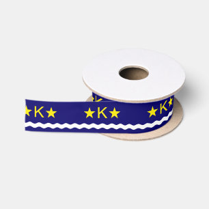 Flagge von Kinshasa, Kongo Satinband