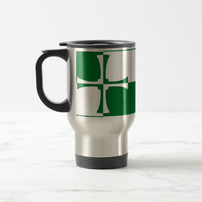 Flagge von Kirkcudbritshire Travel Mug Reisebecher (Links)