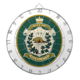 Flagge von Kitchener (Ontario, Kanada) Dartscheibe