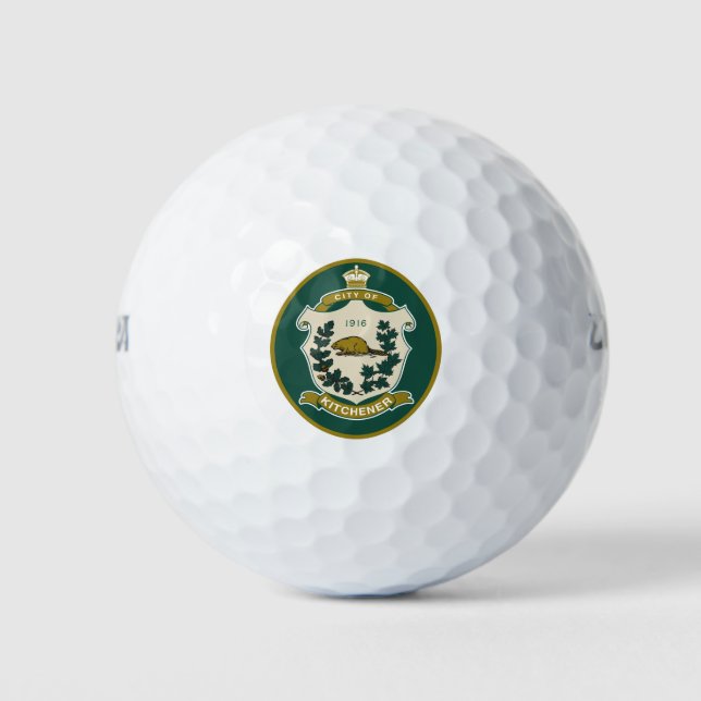 Flagge von Kitchener (Ontario, Kanada) Golfball (Vorderseite)