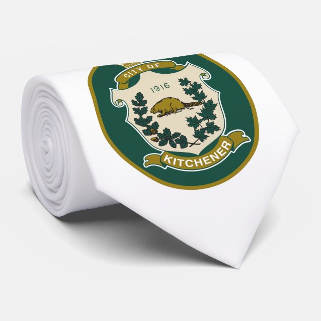 Flagge von Kitchener (Ontario, Kanada) Krawatte (Gerollt)