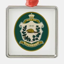 Flagge von Kitchener (Ontario, Kanada) Ornament Aus Metall