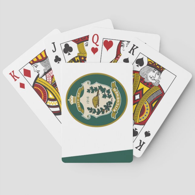 Flagge von Kitchener (Ontario, Kanada) Spielkarten (Rückseite)