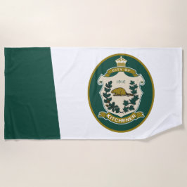 Flagge von Kitchener (Ontario, Kanada) Strandtuch