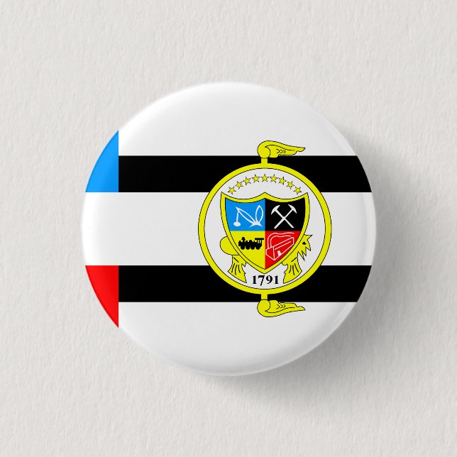Flagge von Knoxville, Tennessee Button (Vorderseite)
