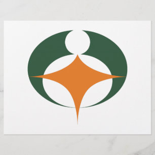 Flagge von Koga, Shiga, Japan Flyer