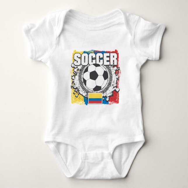 Flagge von Kolumbien Baby Strampler (Vorderseite)