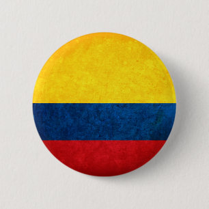 Flagge von Kolumbien Button