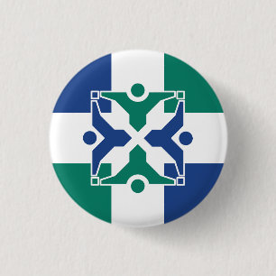 Flagge von Kolumbien, Missouri Button