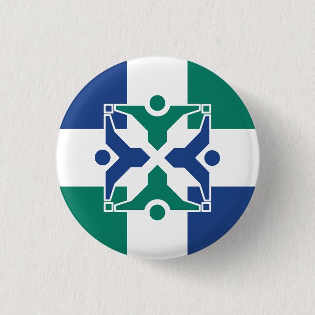 Flagge von Kolumbien, Missouri Button (Vorderseite)