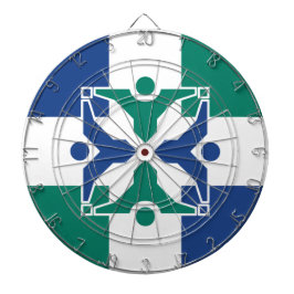 Flagge von Kolumbien (Missouri) Dartscheibe