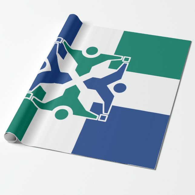 Flagge von Kolumbien (Missouri) Geschenkpapier (Ungerollt)