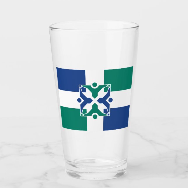 Flagge von Kolumbien (Missouri) Glas (Vorderseite)