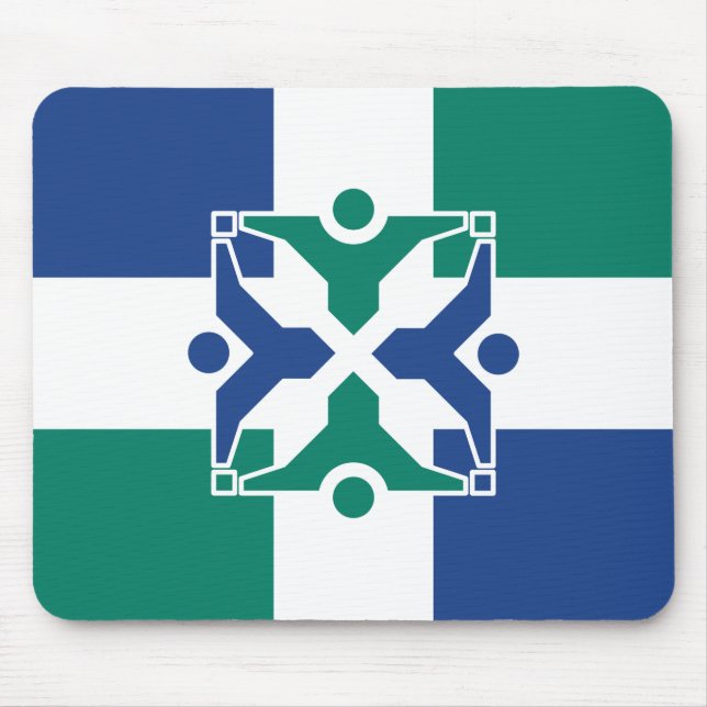 Flagge von Kolumbien (Missouri) Mousepad (Vorne)