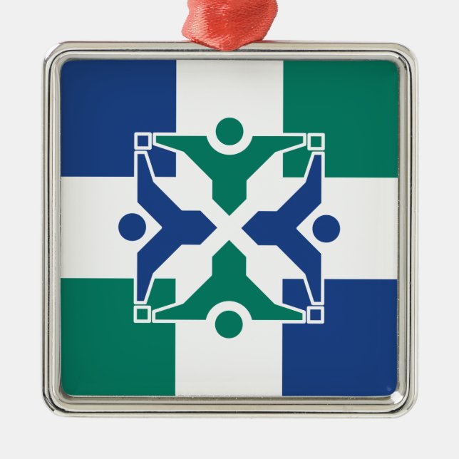 Flagge von Kolumbien (Missouri) Ornament Aus Metall (Vorne)