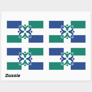 Flagge von Kolumbien, Missouri Rechteckiger Aufkleber