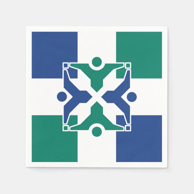 Flagge von Kolumbien, Missouri Serviette (Vorderseite)