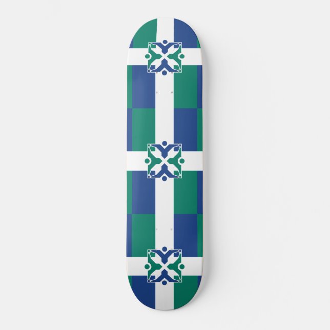 Flagge von Kolumbien (Missouri) Skateboard (Vorderseite)