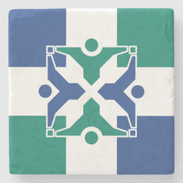 Flagge von Kolumbien (Missouri) Steinuntersetzer