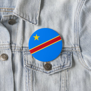 Flagge von Kongo Button
