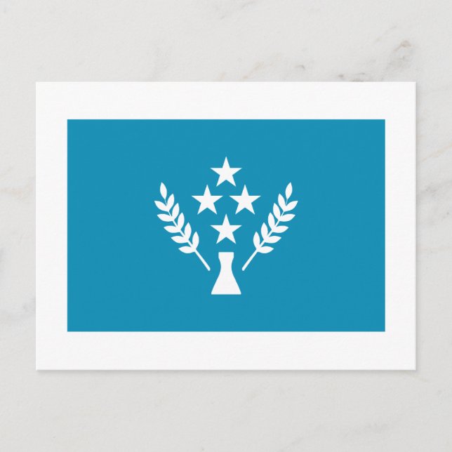 Flagge von Kosrae Postkarte (Vorderseite)