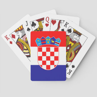 Flagge von Kroatien Spielkarten