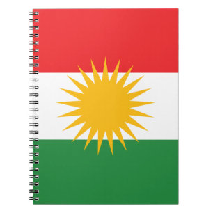 Flagge von Kurdistan (Alay Kurdistan oder Alaya Notizblock