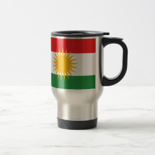 Flagge von Kurdistan (Alay Kurdistan oder Alaya Reisebecher