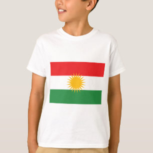 Flagge von Kurdistan (Alay Kurdistan oder Alaya T-Shirt