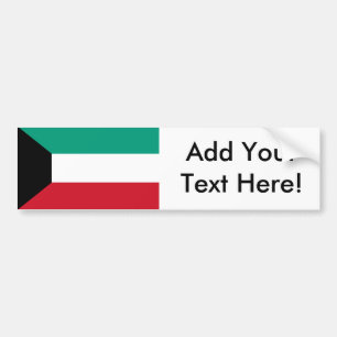 Flagge von Kuwait Autoaufkleber