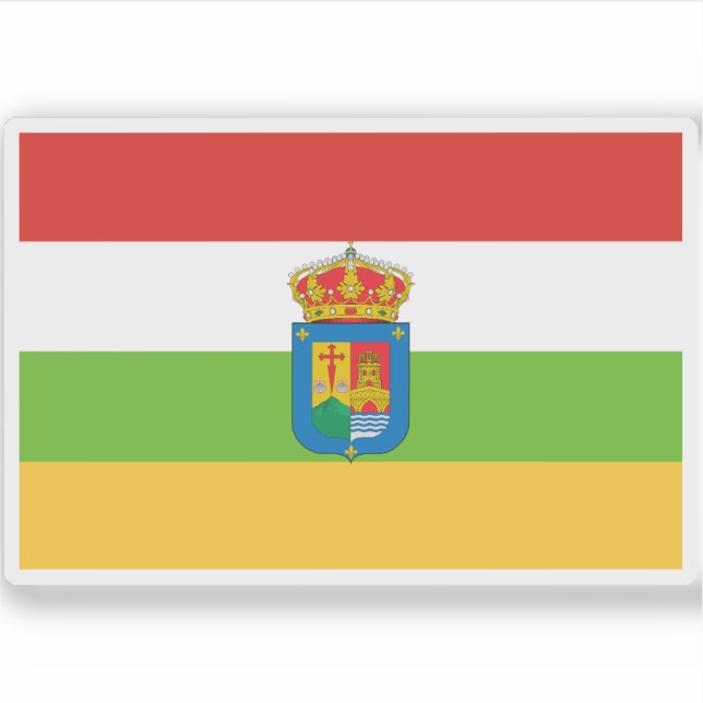 Flagge von La Rioja Aufkleber (Vorderseite)