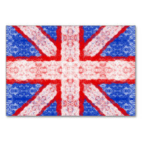 Flagge von Lace Union Jack England rot, weiß, blau