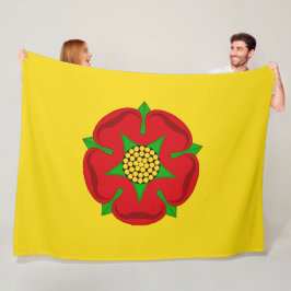 Flagge von Lancashire Fleecedecke