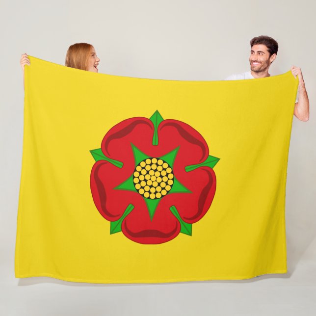 Flagge von Lancashire Fleecedecke (Beispiel)