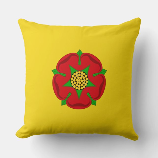 Flagge von Lancashire Kissen (Vorderseite)