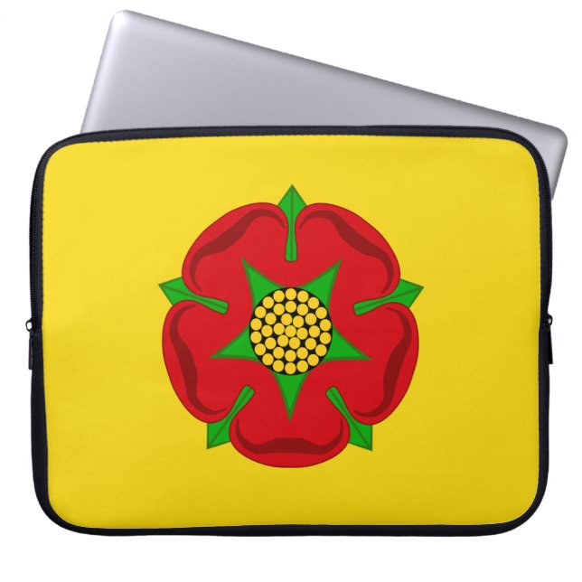 Flagge von Lancashire Laptopschutzhülle (Vorderseite)