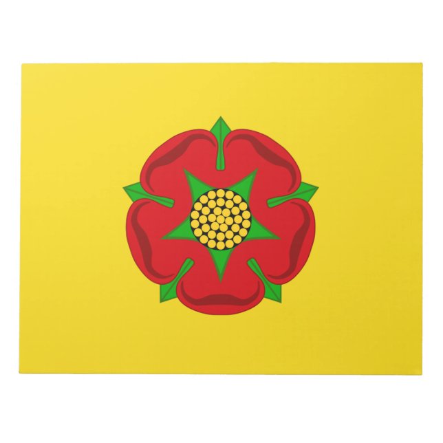Flagge von Lancashire Notizblock (Vorderseite)