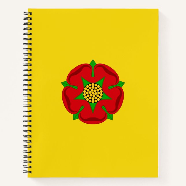 Flagge von Lancashire Notizbuch (Vorderseite)